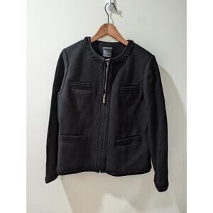 Pamela Dennis Private Client Group Black Wool Blend Jacket NWT